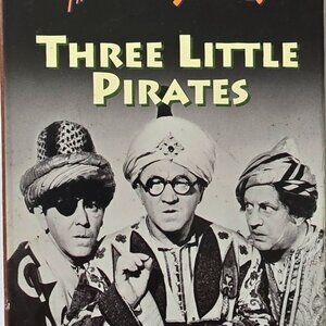 The Three Stooges Three Little Pirates VHS Includes Uncivil War Birds & Back